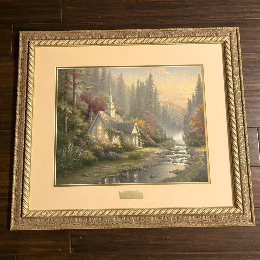 The Forest Chapel by Thomas Kinkade Library Edition